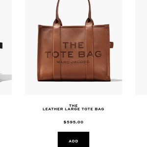 The Tote Bag- Marc Jacobs- size Large